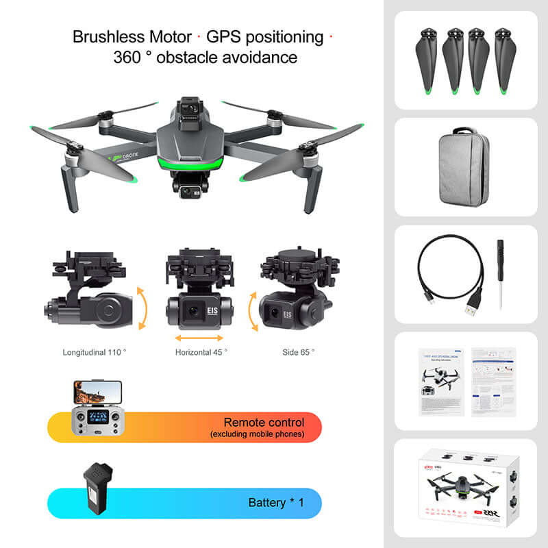 S155 Pro GPS drone flying over landscape
