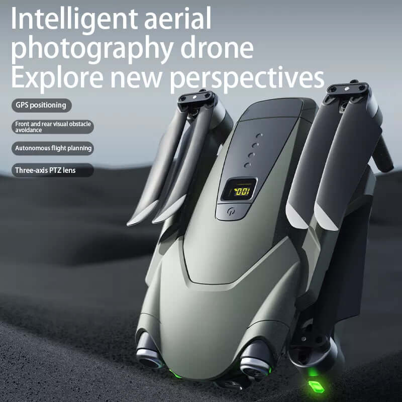 Folded S188 GPS drone for compact storage