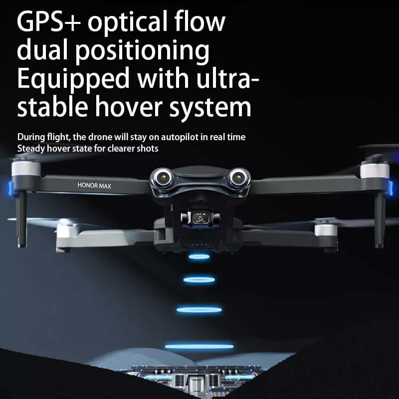 Side view of S188 GPS drone in flight