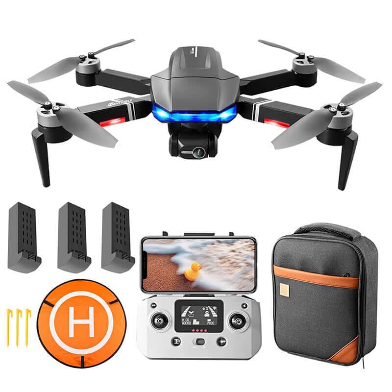 S7S 4K GPS drone front view with foldable design