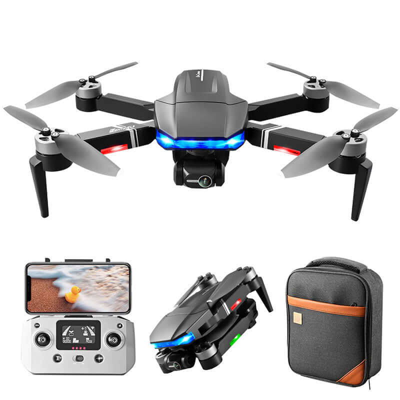 S7S drone flying with 3-axis gimbal and stable footage