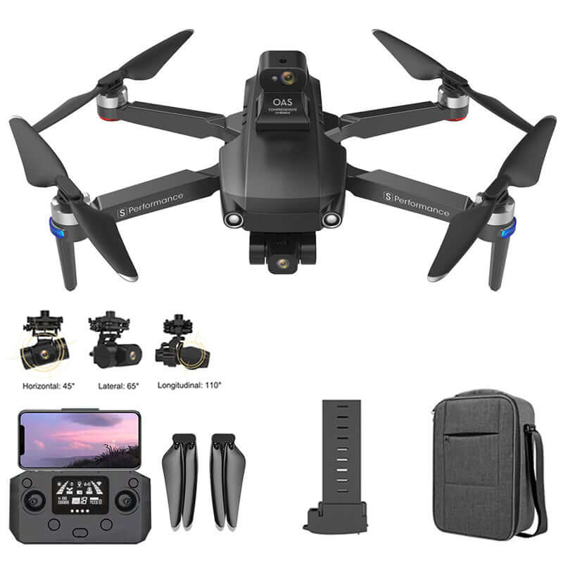 Full set of drone and included accessories