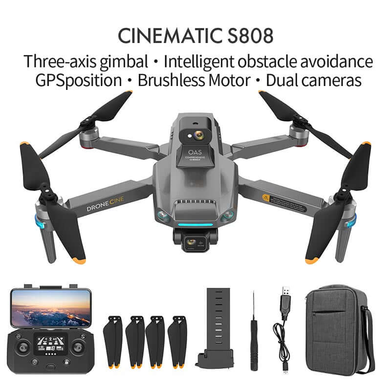 Laser obstacle avoidance system on S808 PRO drone