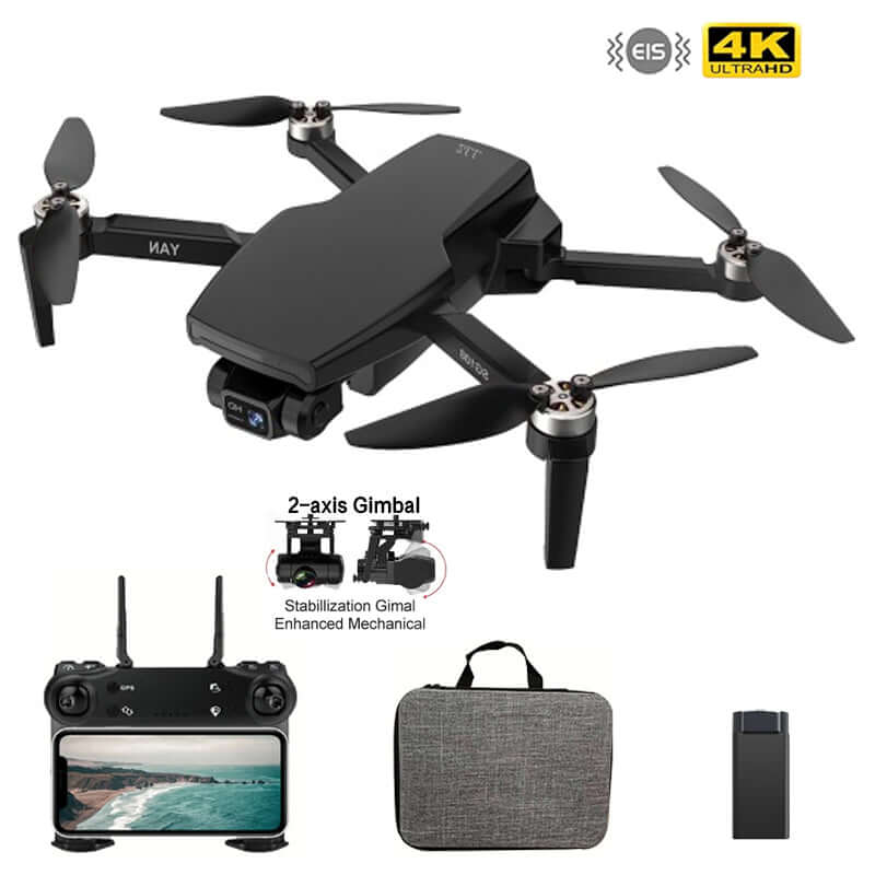 Close-up of SG108 Pro 4K HD camera with gimbal