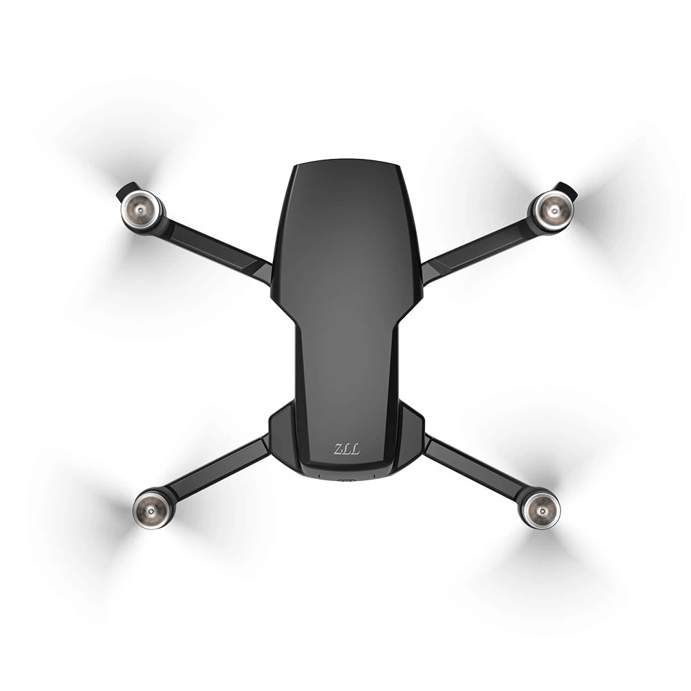 Bottom view showing optical flow sensors and landing gear