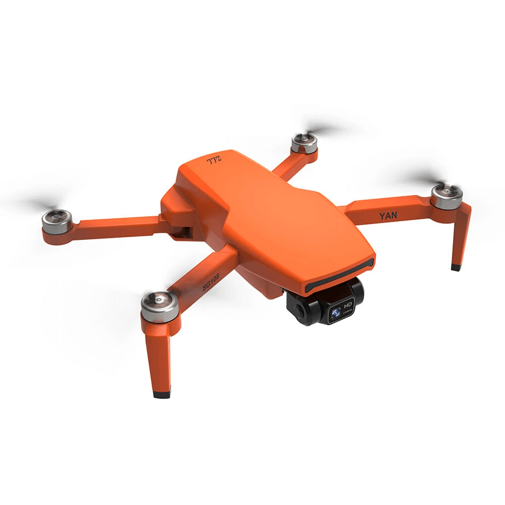 SG108 Pro drone with arms extended for flight