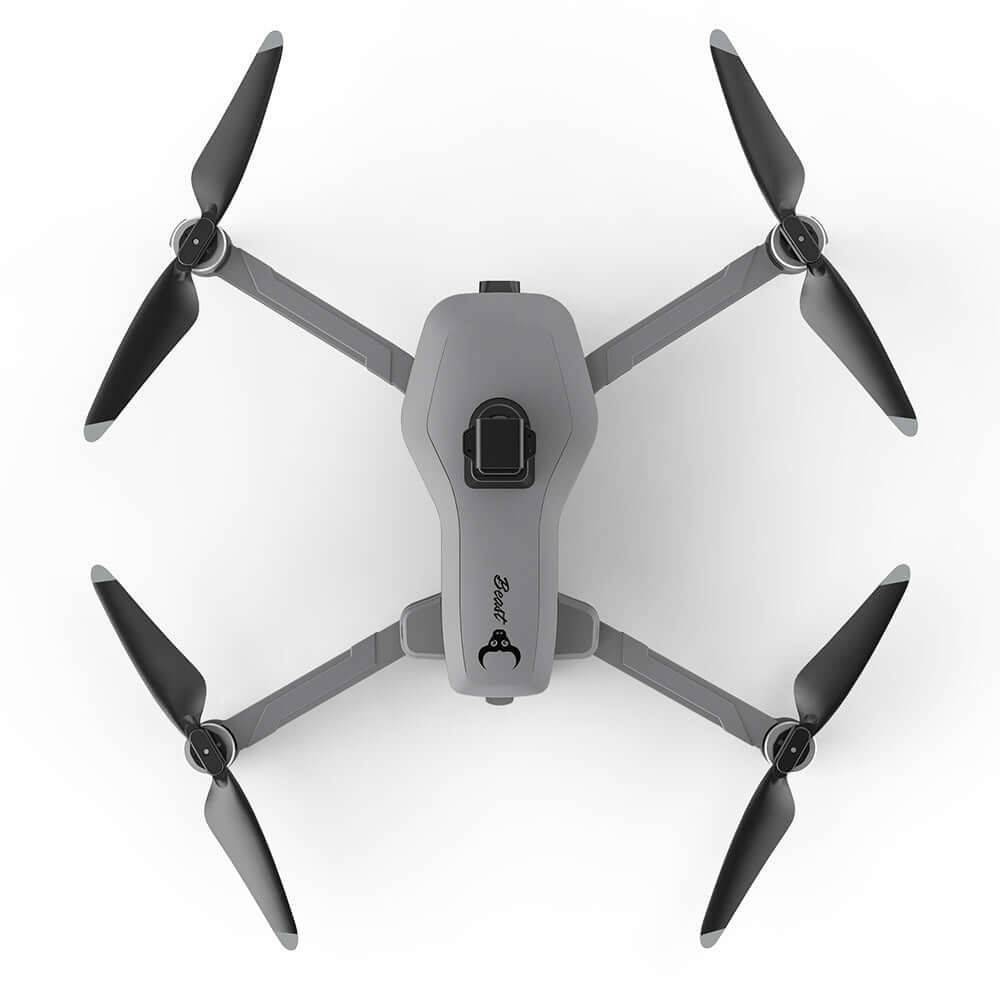 SG906 MAX2 drone capturing aerial footage with 3-axis stabilization in flight