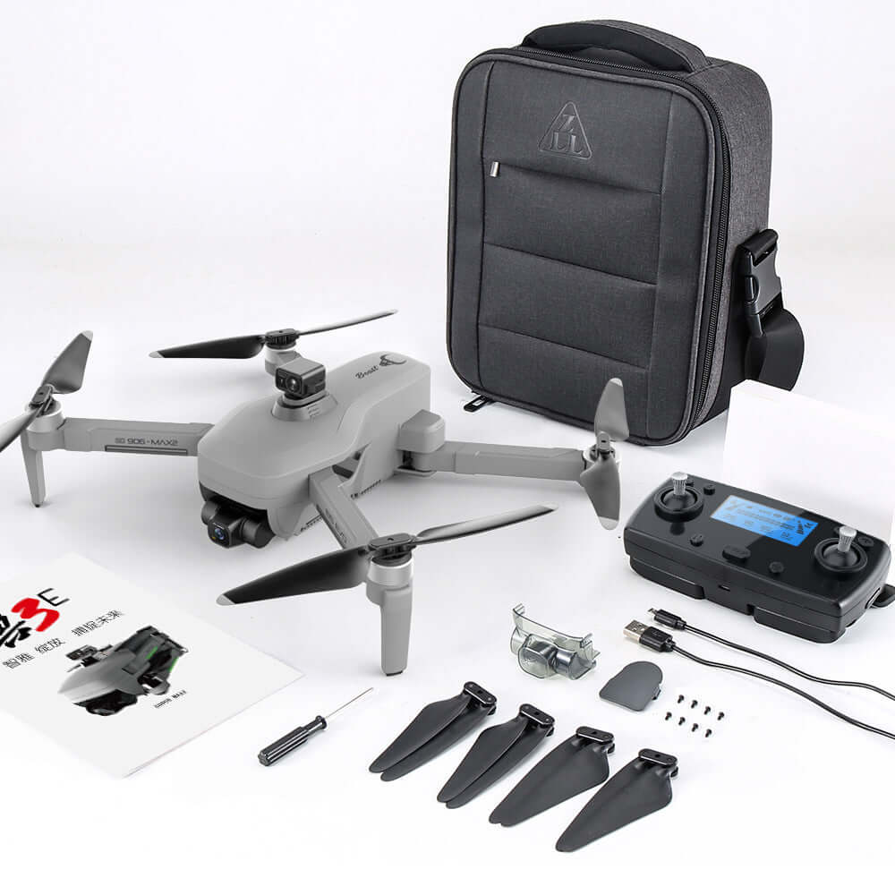 ZLL SG906 MAX2 professional drone ready for takeoff on outdoor terrain