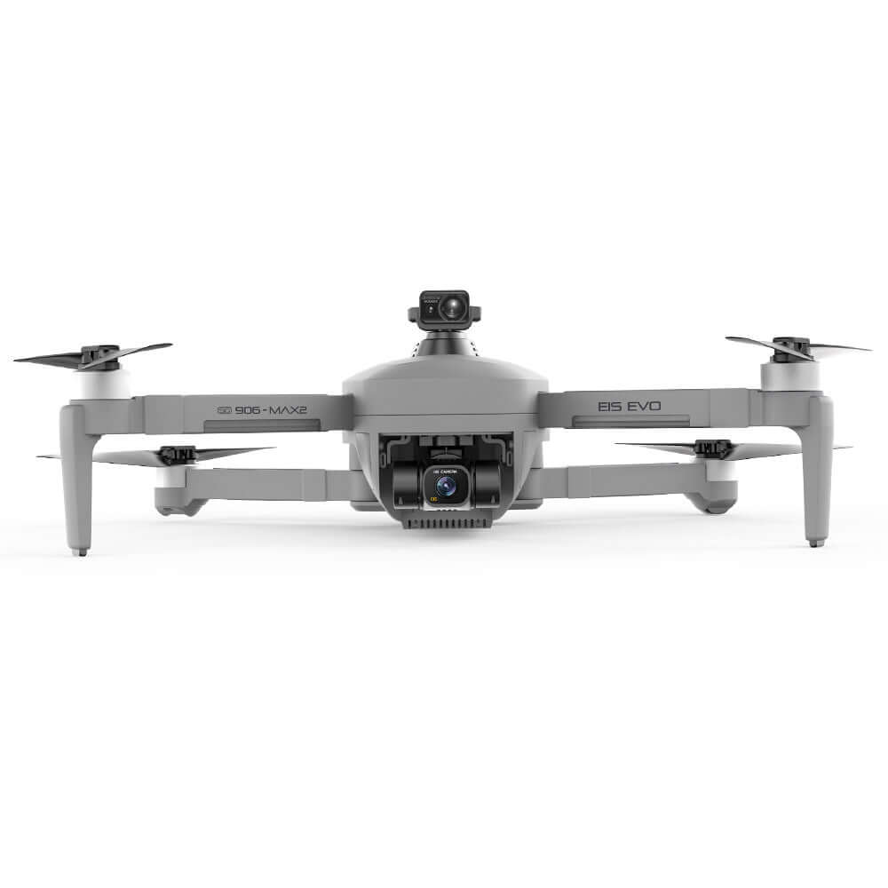 SG906 MAX2 drone capturing stabilized aerial footage with 3-axis gimbal