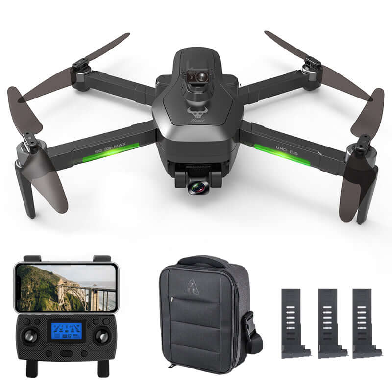Close-up of 4K UHD camera on SG906 Pro 3 Max drone