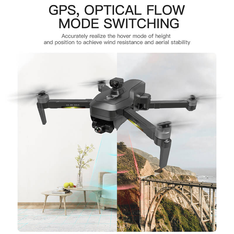SG906 drone remote controller with phone mount and control buttons