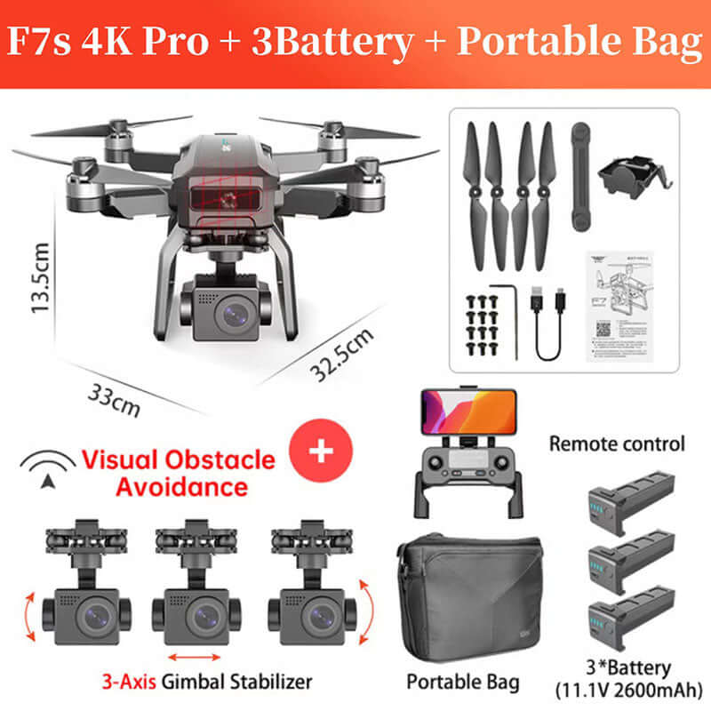 Brushless motors on SJRC F7S Pro for smooth and quiet flight