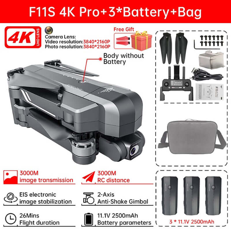 5G WiFi real-time transmission from SJRC F11S drone to app