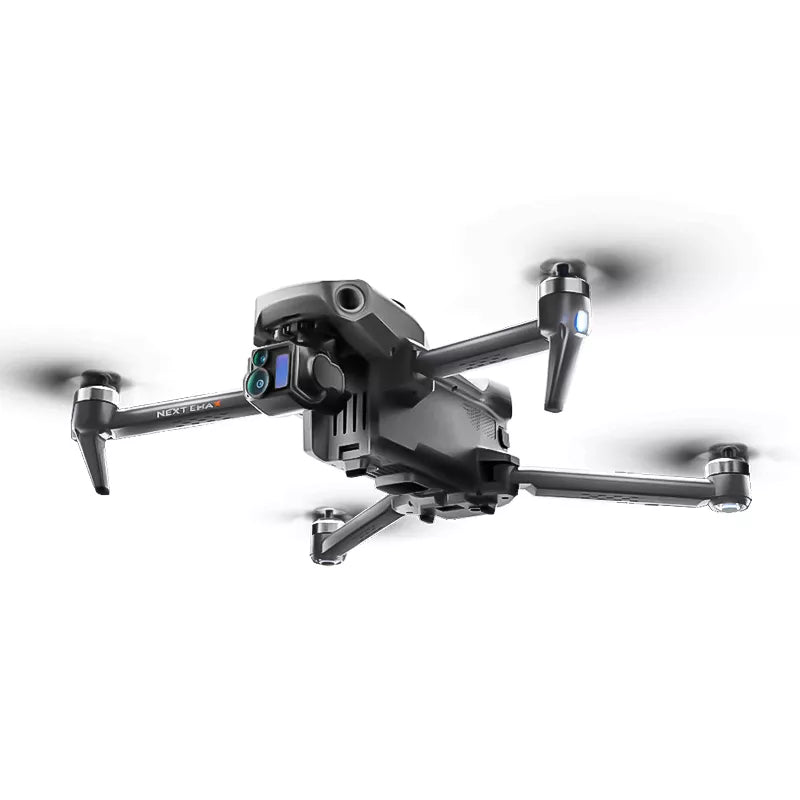 Top view of SMRC P7 MAX 8K drone design with GPS positioning