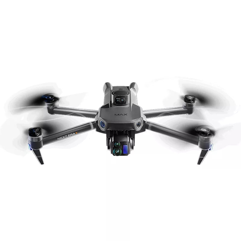 Rear view of SMRC P7 MAX 8K GPS Drone with LED lights