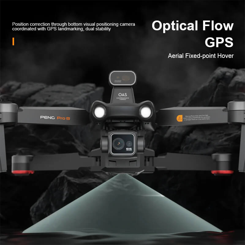 SMRC S810 PRO drone held in hand showing compact size