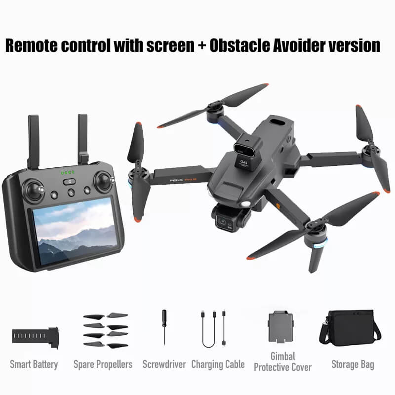 Front view of SMRC S810 PRO drone in flight