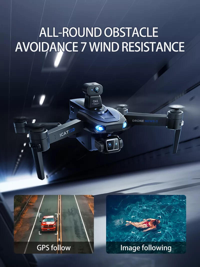 SMRC S840 PRO drone package with remote and accessories
