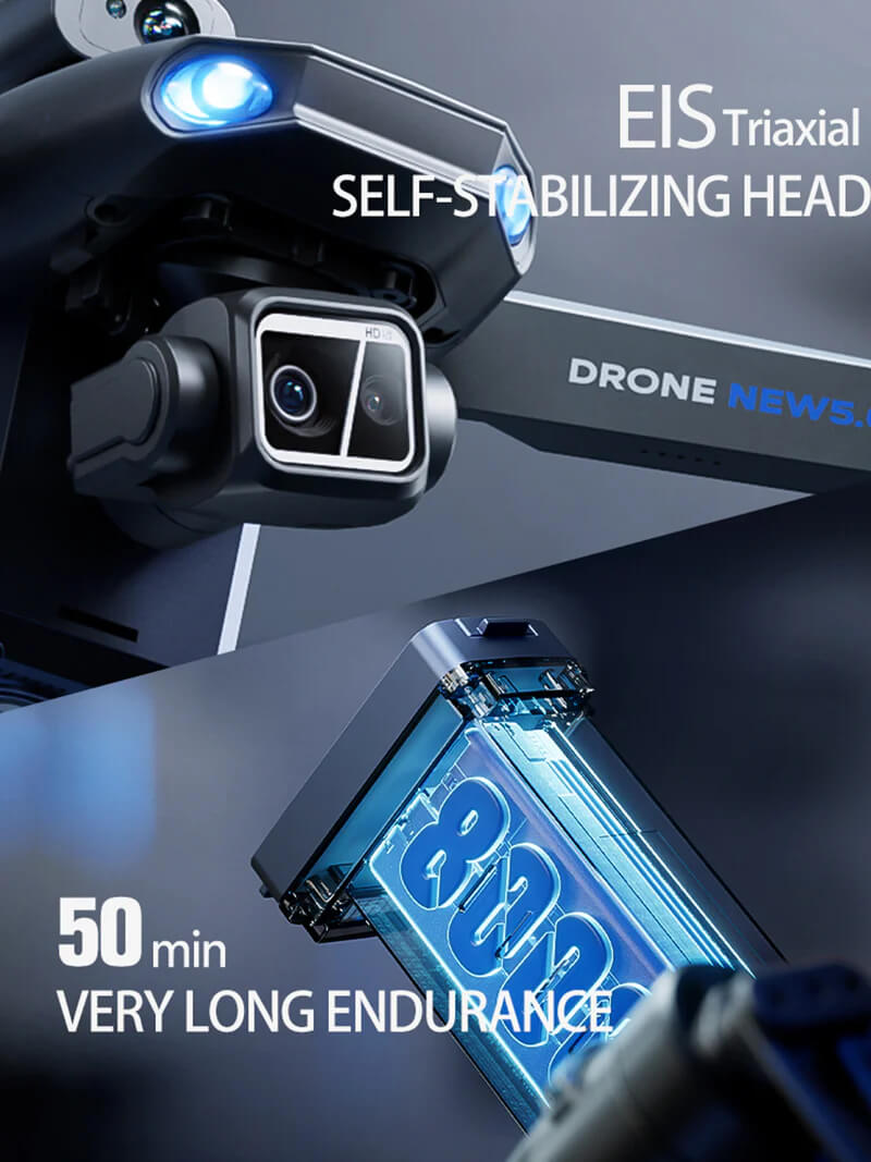 Mobile app interface for controlling SMRC S840 PRO drone