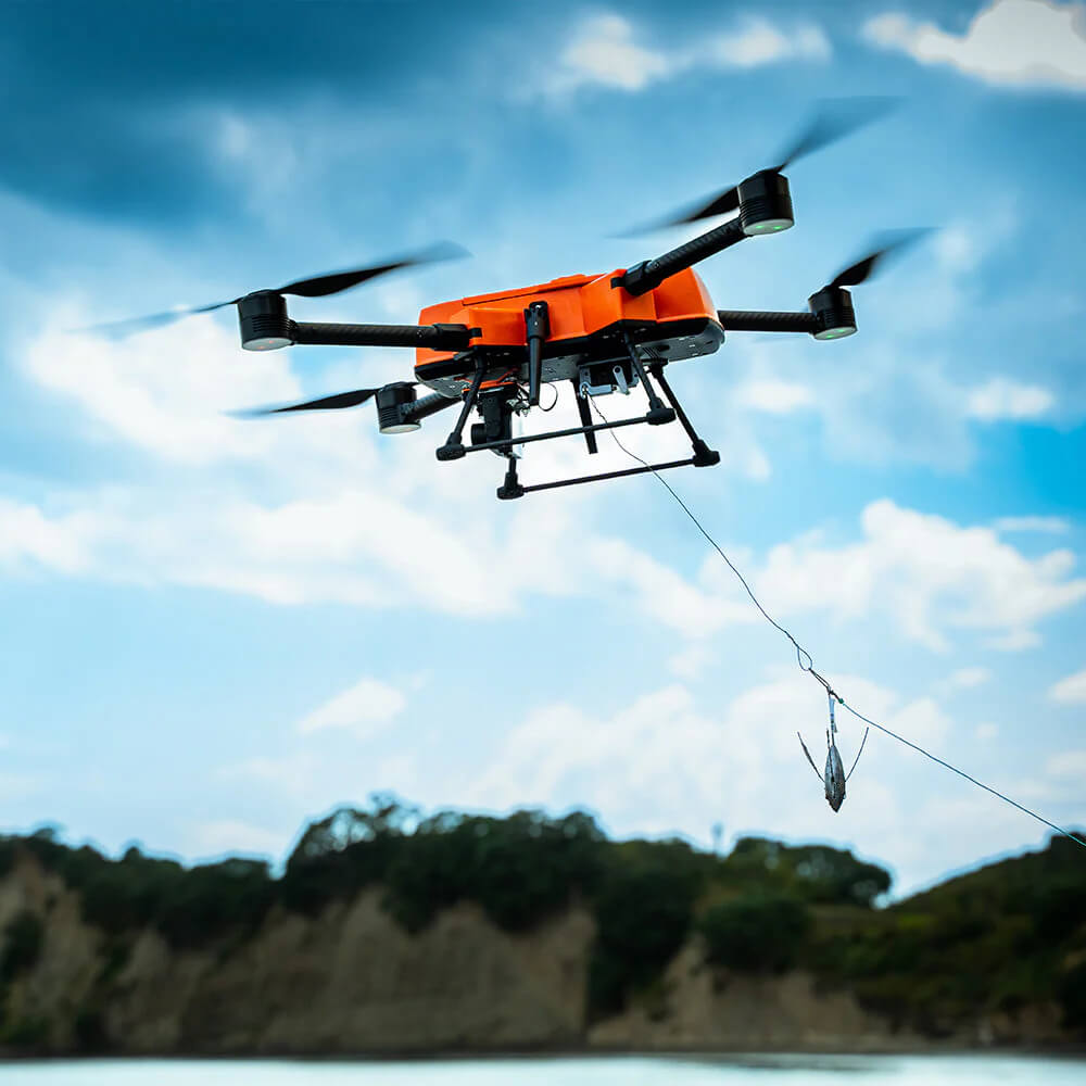 3.5KG bait release system on SwellPro FD2 drone