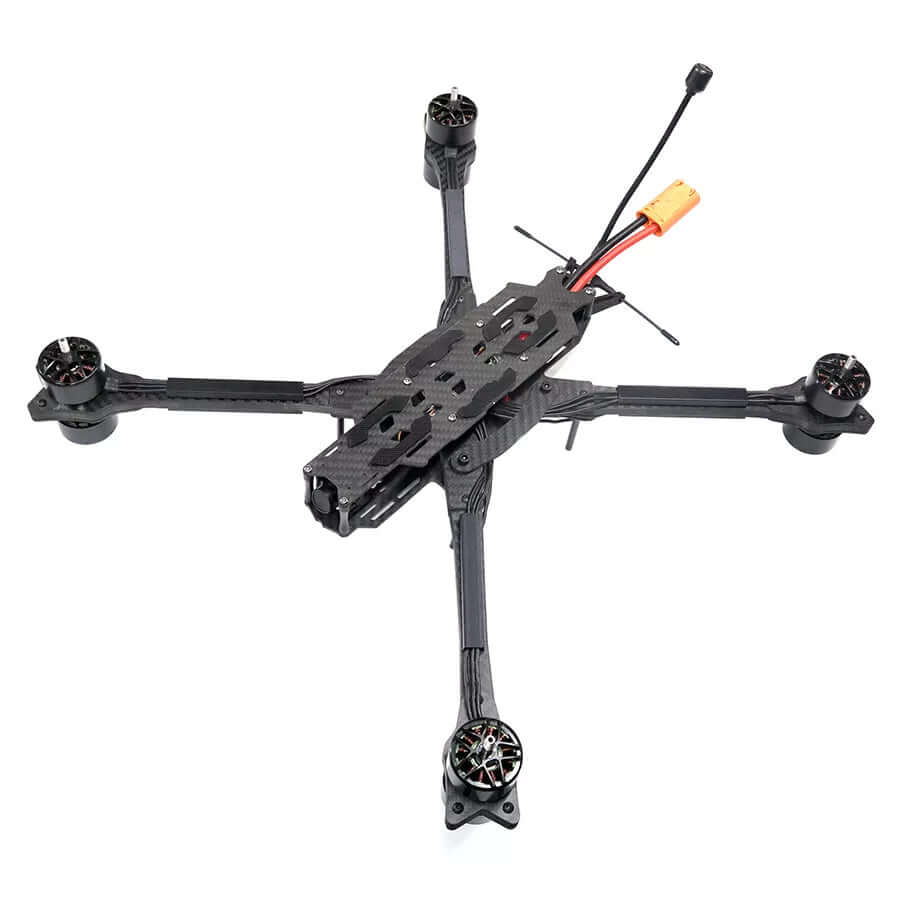 Side view of X8 10 inch heavy lift FPV drone