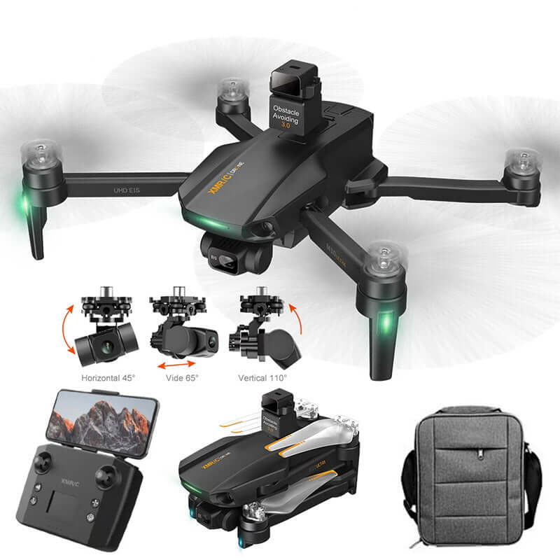 Front view of XMR/C M10 Ultra S+ 4K GPS drone with gimbal