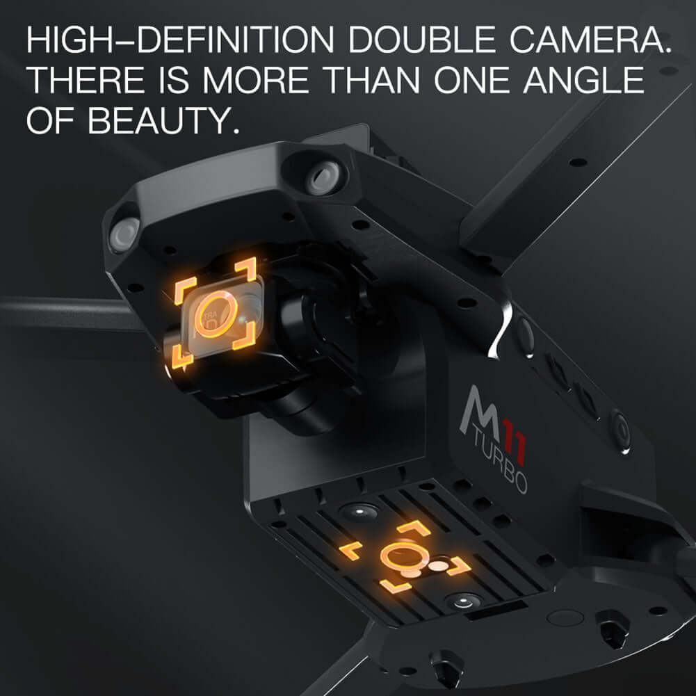 Top view of XMR/C M11 Turbo 4K GPS Drone with sleek aerodynamic design