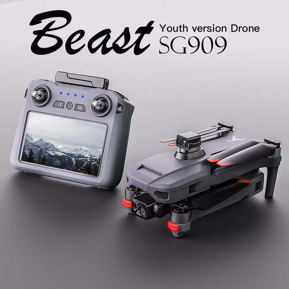 Portable case with ZLL SG909 4K GPS drone inside