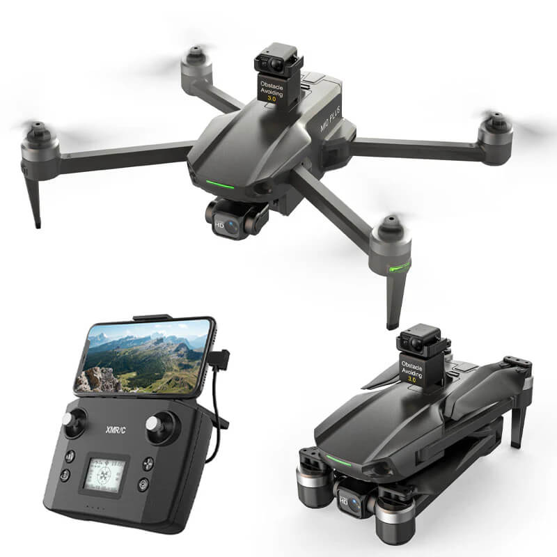 Foldable design of the XMR/C M10 PLUS 4K GPS Drone for easy portability