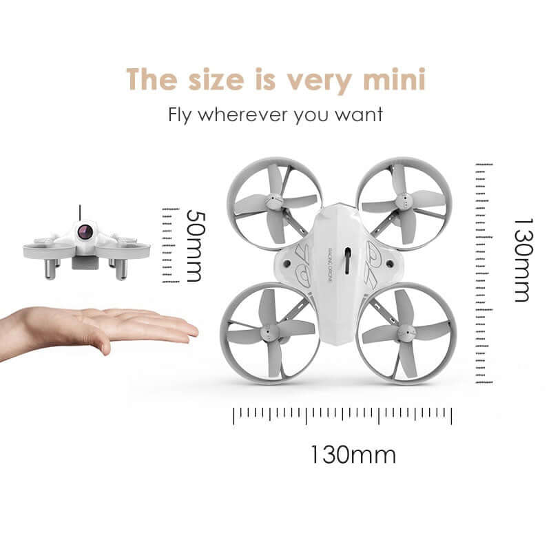 Front view of APEX hollow cup mini FPV drone