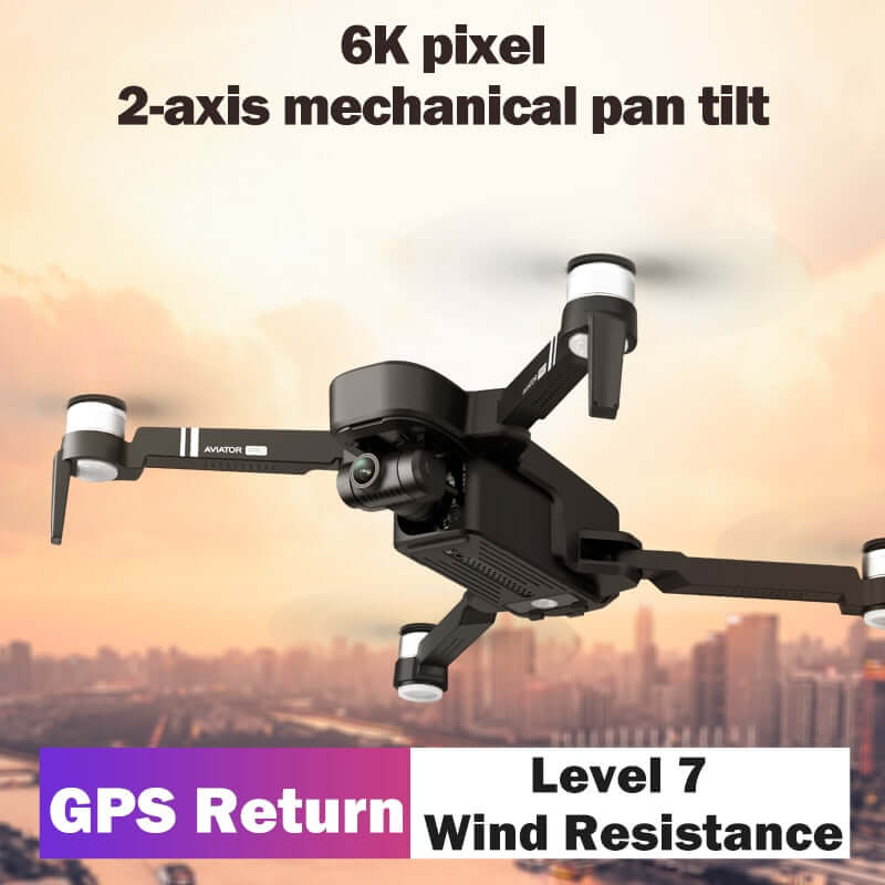 Gimbal stabilizer keeping 6K footage smooth on Aviator Pro drone