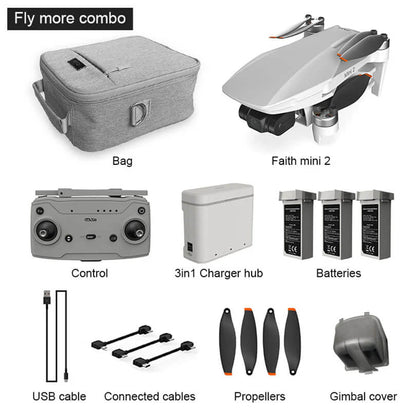 Foldable brushless design of Faith Mini 2 drone