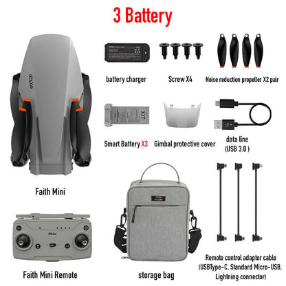 C-FLY Faith Mini drone flying outdoors with GPS stability