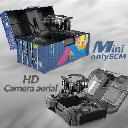 Close-up of HD camera on DH-150 mini drone