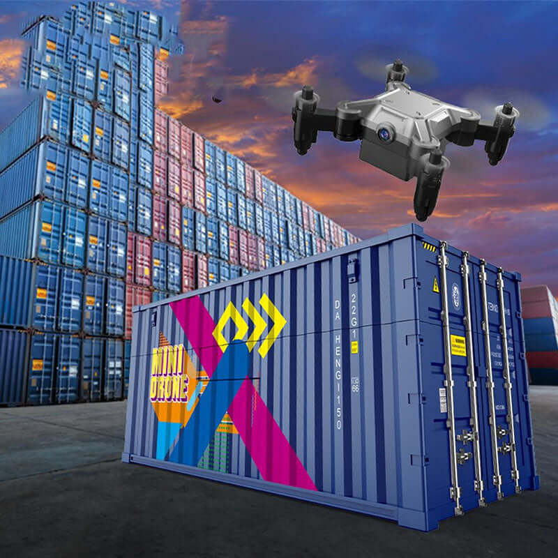 LED lights on DH-150 drone for night flight visibility