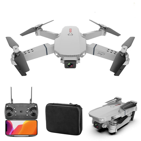 Top View of E88 Pro 4K Drone with Dual Cameras and Propellers