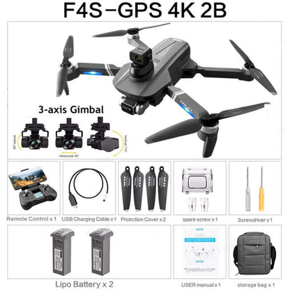 LED lights on during night flight with F4S drone