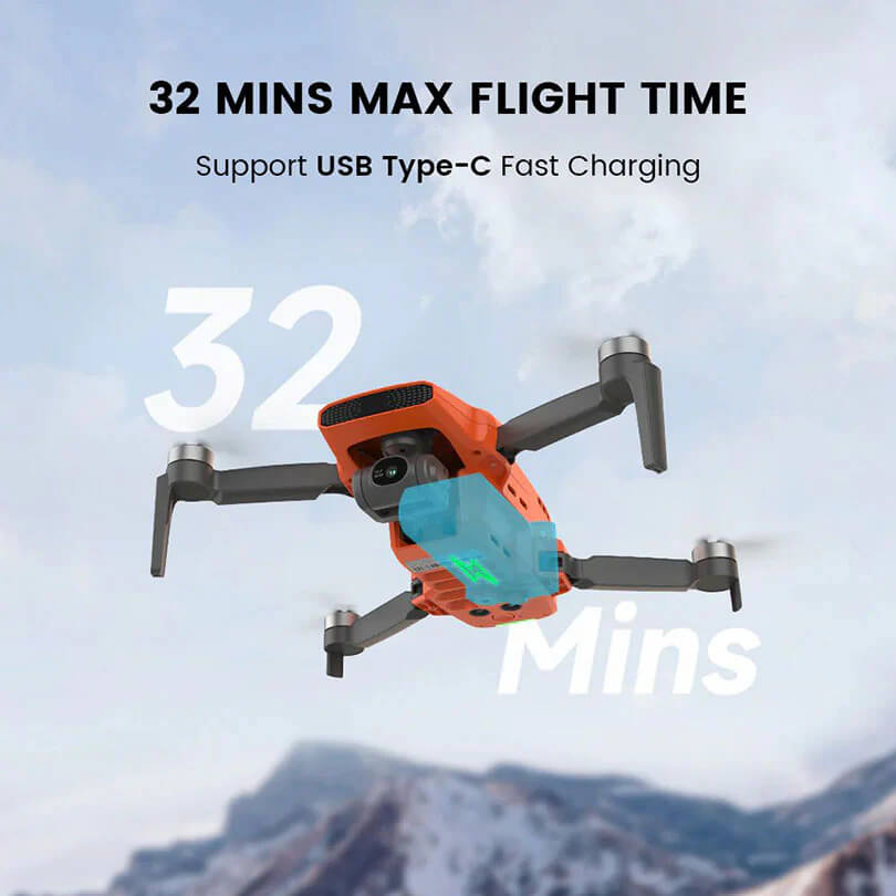 Close-up of 3-axis gimbal on FIMI X8 MINI 3 4K GPS drone