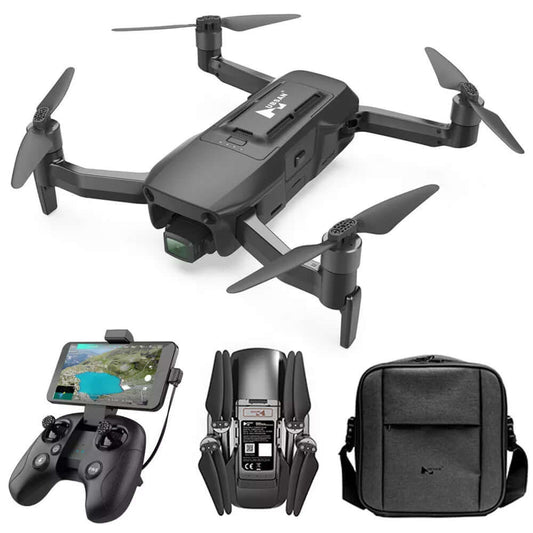 Hubsan BlackHawk 1 4K GPS Drone front view with foldable arms