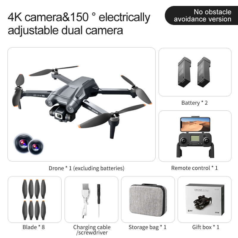 Close-up 4K camera lens of i8 MAX GPS drone