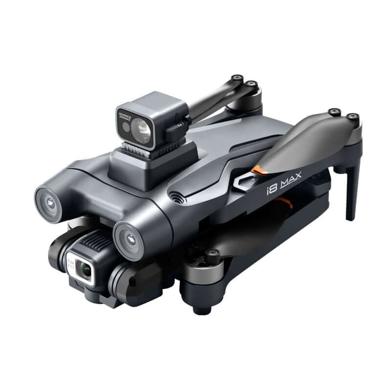 i8 MAX 4K GPS drone in mid-air flight
