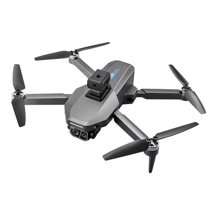 K619 MAX drone with LED night lights in flight