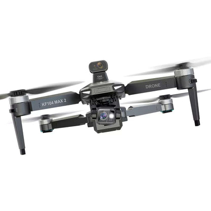 KF104 MAX2 8K GPS Drone flying outdoors
