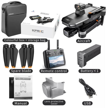 Full accessories and drone kit of KF104 MAX2 8K GPS drone