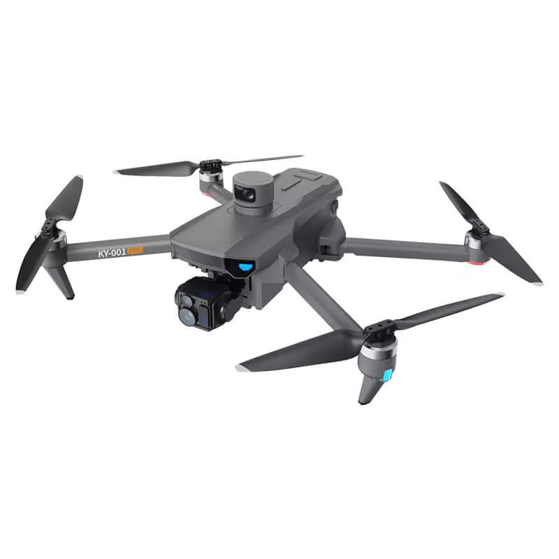 Top view of KY001 PRO 8K GPS drone with obstacle sensors