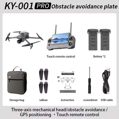 User flying KY001 PRO 8K GPS drone with screen remote