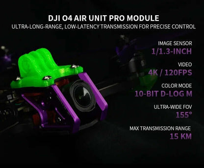 Side view of MANTA5 SE 5 inch freestyle drone frame
