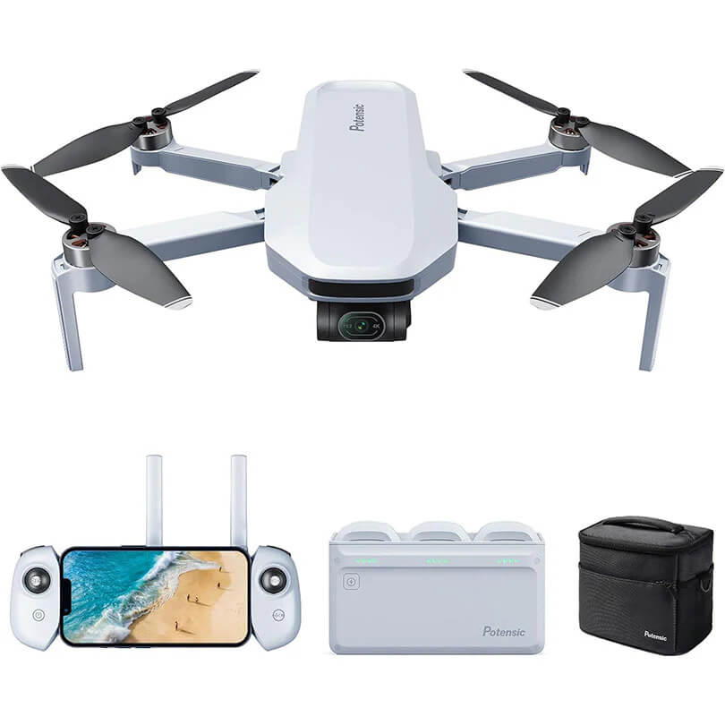 Potensic ATOM drone remote controller with ergonomic design