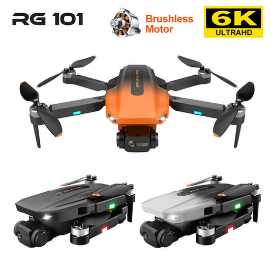 Folded RG101 drone showing compact design