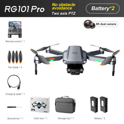 Foldable design of the RG101 PRO drone for portability
